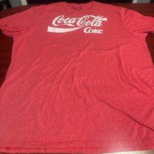 Coca Cola / Coke Men's T-shirt Classic Retro Design RED XL